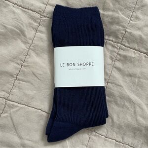 Le Bon Shoppe Trouser Socks in Navy